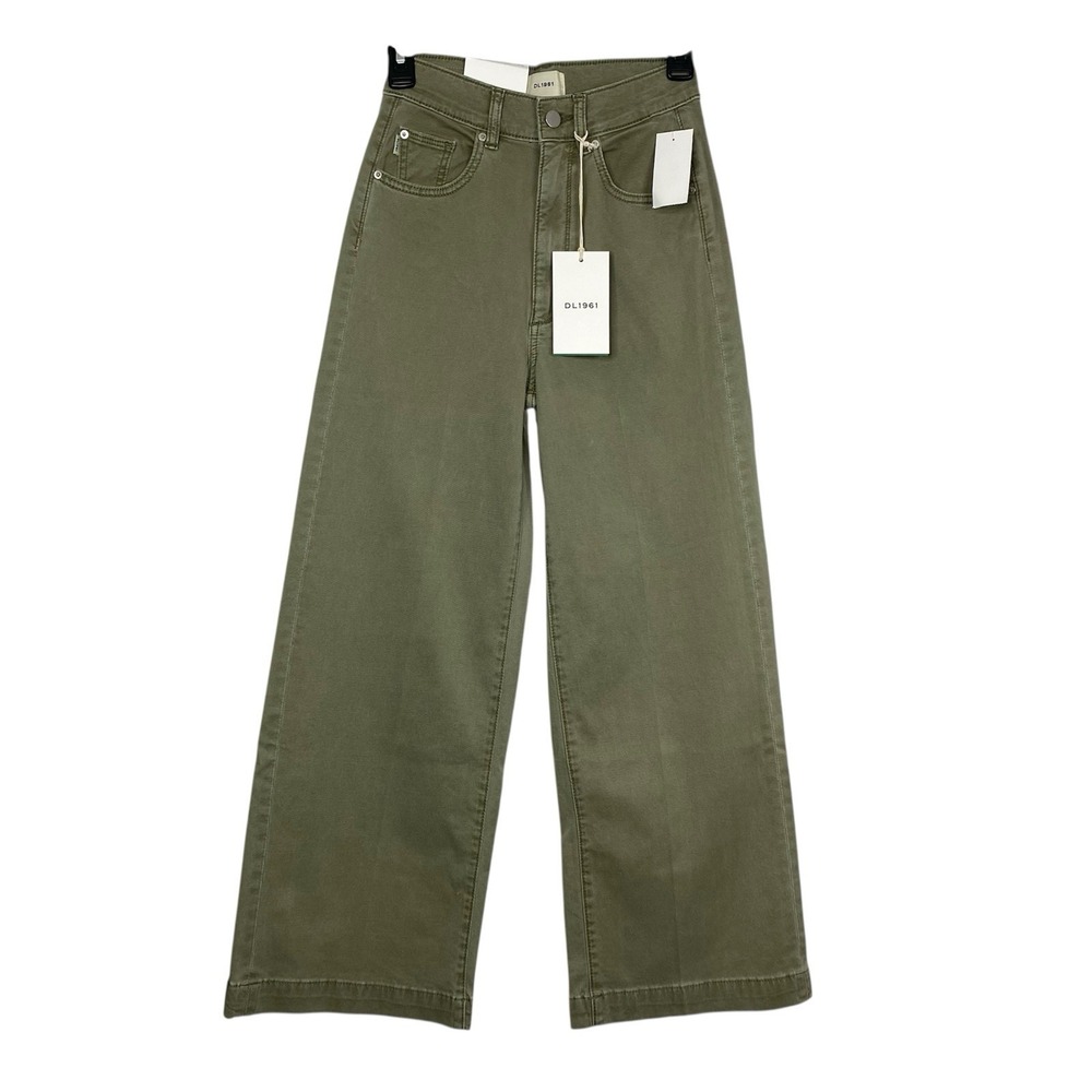 DL1961 Olive Green Wide Leg Pants